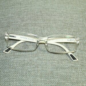 Prada VSP 10A Clear Front White Ear Piece Prescription Glasses Frames Only